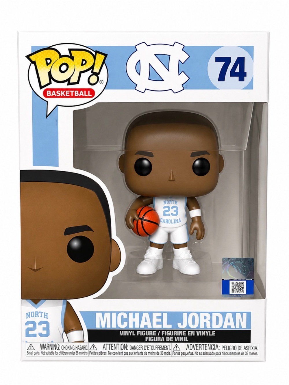 Funko Pop! Basketball Michael Jordan White and Carolina Blue Vinyl Figure